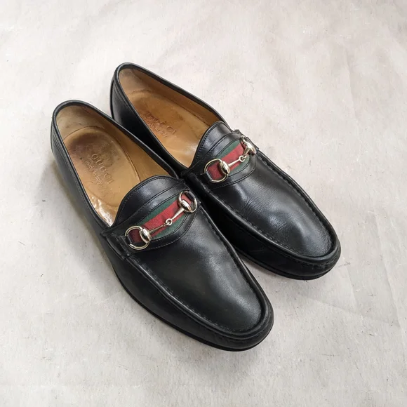 Gucci | Shoes | Gucci Horsebit Loafers Black Leather 5 D  display picture 2